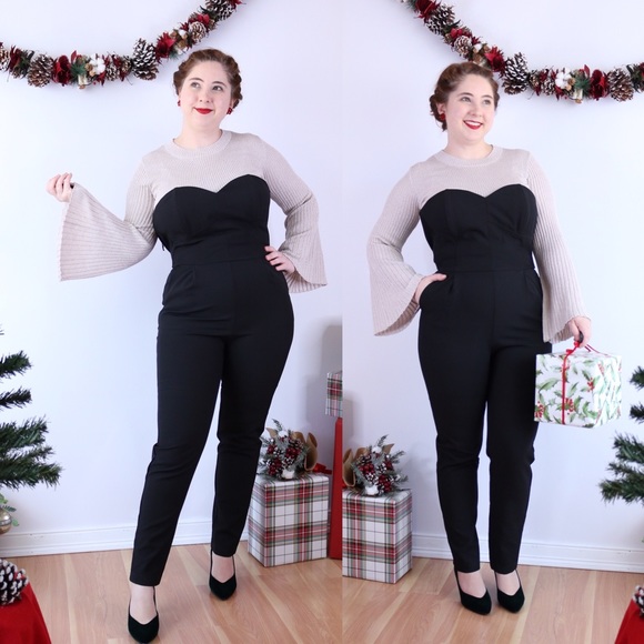 adelyn rae strapless slim leg jumpsuit